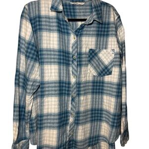Sonoma Blue and White Checkered Shirt